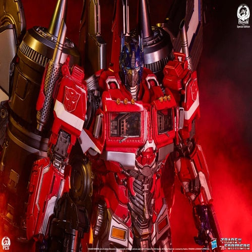 Transformers Museum Scale Statue Optimus Prime Jet Convoy Edition 87 cm