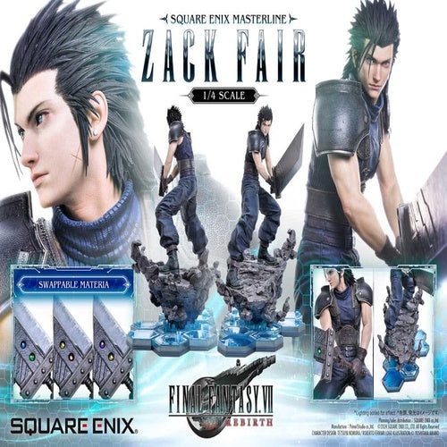 Final Fantasy VII Rebirth statuette 1/4 Zack Fair 57 cm