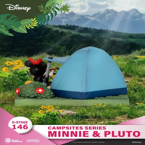 Disney diorama PVC D-Stage Campsite Series Mini & Pluto 10 cm