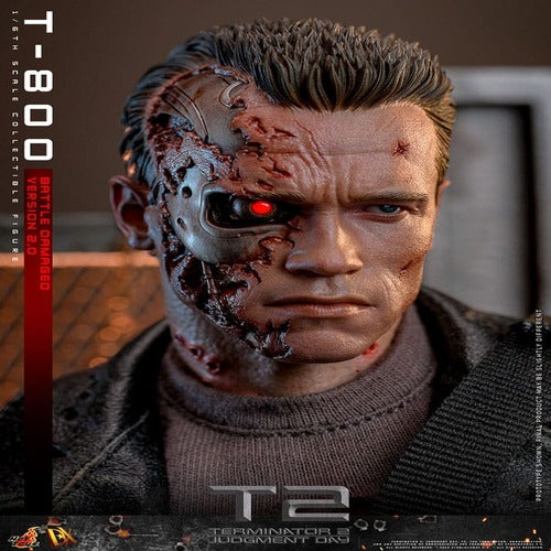 Terminator 2 figurine 1/6 Movie Masterpiece T-800 Battle Damaged Version 2.0 32 cm