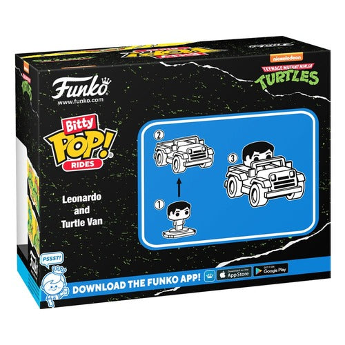 Teenage Mutant Ninja Turtles POP! Rides Vinyl Figur Leonardo w/Van 2,5 cm