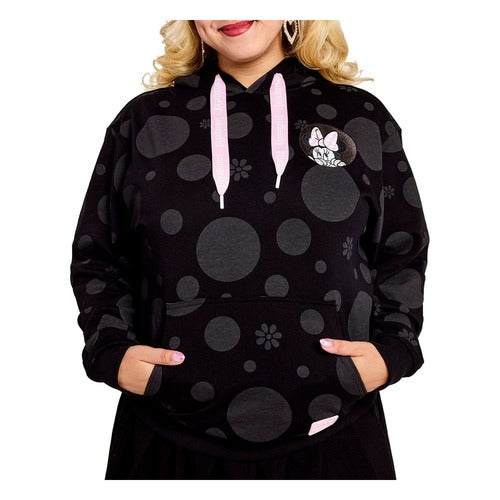 Disney by Loungefly sweater à capuche Unisexe Minnie Rocks the Dots Florals (XL)