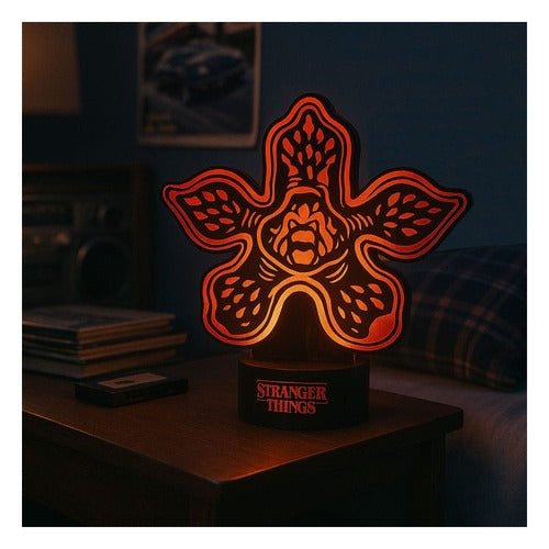 Stranger Things Laser Etched lampe Demogorgan