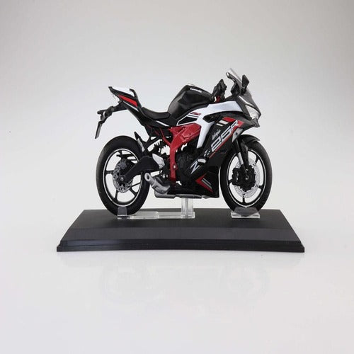 Diecast Bike Series réplique 1/12 Kawasaki Ninja ZX-25R Metallic Spark Black×Peal Flat Stardust White 16 cm