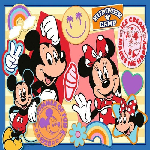 Disney puzzle pour enfants XXL On the road with Mickey and Minnie (200 pièces)
