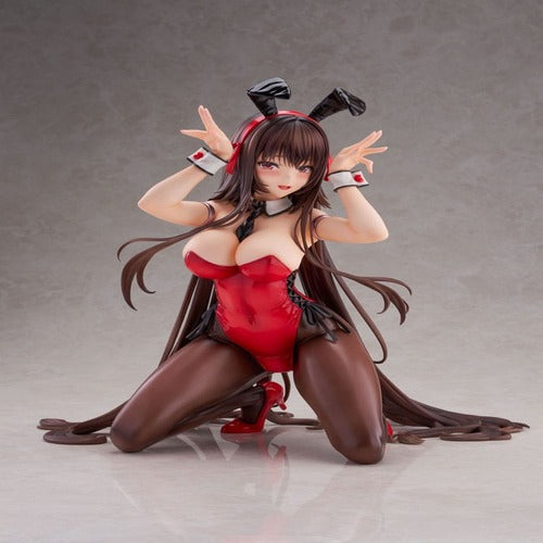 Amakano 2+ statuette PVC 1/4 Yuuhi Kurohime Bunny Suit Ver. 32 cm