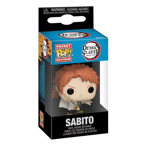 Demon Slayer: Kimetsu no Yaiba présentoir porte-clés Pocket POP! Vinyl Sabito (No Mask) 4 cm (12)