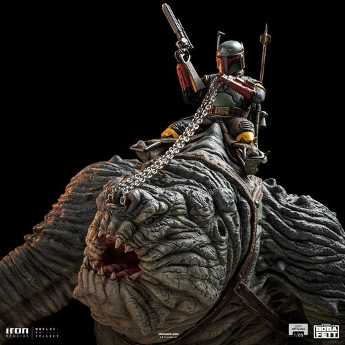 Das Buch von Boba Fett Demi Art Scale Statue 1/20 Boba Fett & Rancor 38 cm