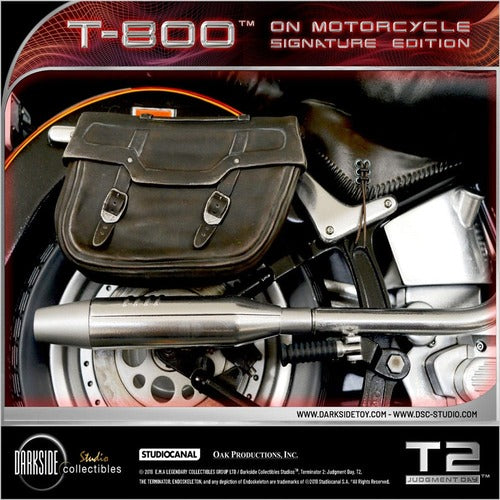 Terminator 2 statuette T-800 On Motorcycle Limited Signature Edition 70 cm