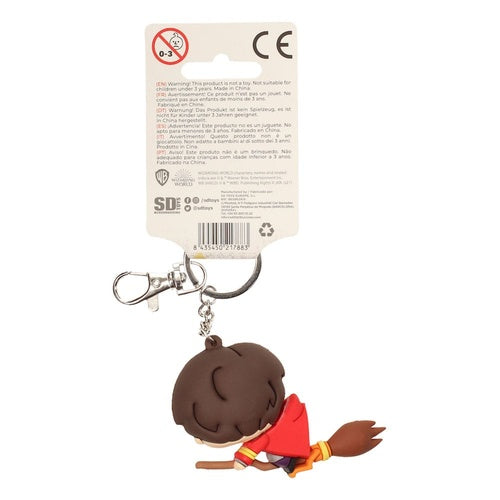 Harry Potter porte-clés caoutchouc Harry Potter & Broomstick 7 cm