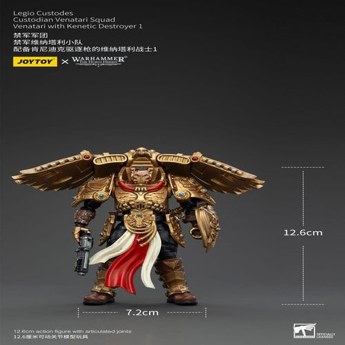 Warhammer The Horus Heresy figurine 1/18 Legio Custodes Custodian Venatari Squad Venatari with Kenetic Destroyer 1 13 cm