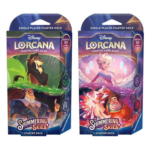 Disney Lorcana TCG présentoir decks de démarrage Shimmering Skies (8) *ANGLAIS*