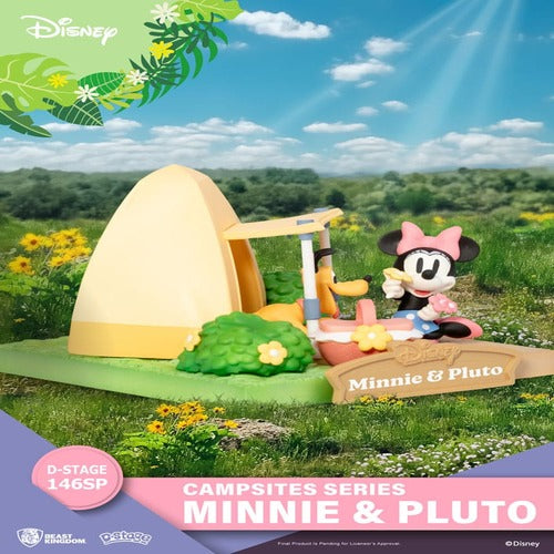 Disney diorama PVC D-Stage Campsite Series Mini & Pluto Special Edition 10 cm