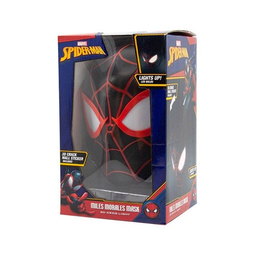 Marvel lampe 3D LED Spider-Man Miles Morales Face 3D