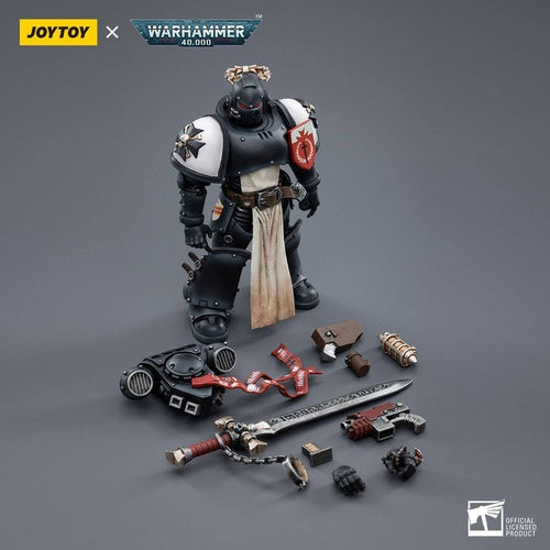 Warhammer 40k Actionfigur 1/18 Black Templars The Emperors Champion Rolantus 12 cm