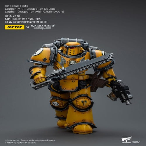 Warhammer The Horus Heresy figurine 1/18 Imperial Fists Legion MkIII Despoiler Squad Legion Despoiler with Chainsword 12 cm