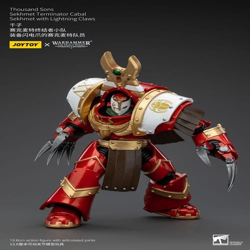 Warhammer The Horus Heresy figurine 1/18 Thousand Sons Sekhmet Terminator Cabal Sekhmet with Lightning Claws 14 cm