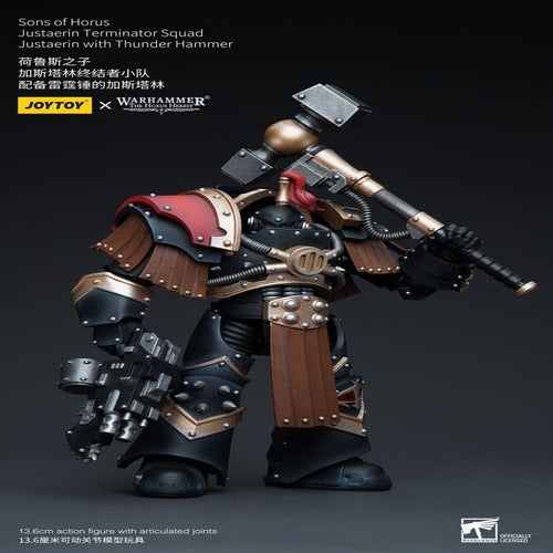 Warhammer The Horus Heresy figurine 1/18 Sons of Horus Justaerin Terminator Squad Justaerin with Thunder Hammer 12 cm