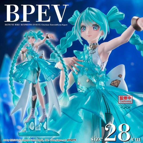 Hatsune Miku statuette PVC Clearluxe Emerald Gem 28 cm