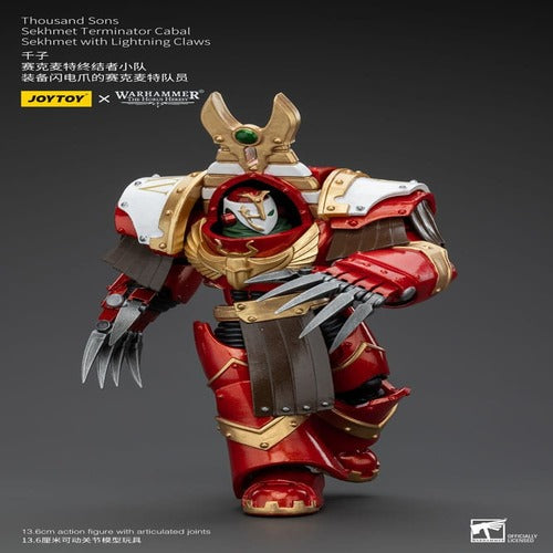 Warhammer The Horus Heresy figurine 1/18 Thousand Sons Sekhmet Terminator Cabal Sekhmet with Lightning Claws 14 cm