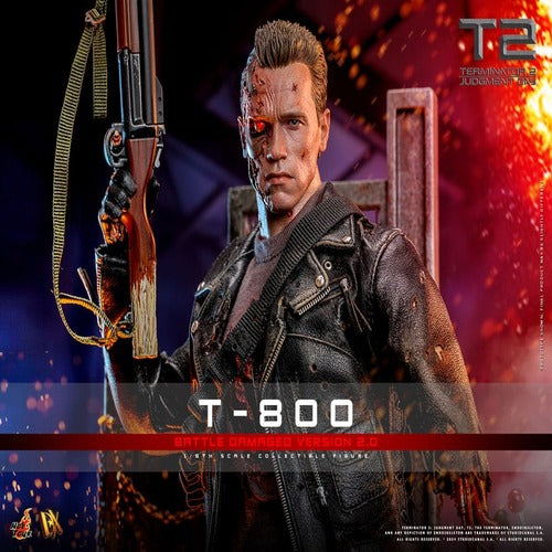 Terminator 2 figurine 1/6 Movie Masterpiece T-800 Battle Damaged Version 2.0 32 cm