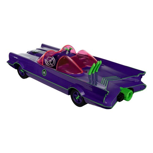 DC Retro figurine avec voiture Batman 66 Batmobil with Joker (Gold Label)