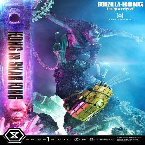 Godzilla x Kong: The New Empire Ultimate Diorama Masterline Series Statue Kong vs Skar King Bonus Version 104 cm