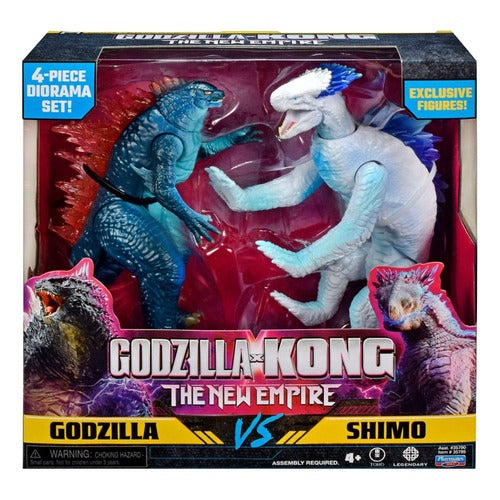 Godzilla x Kong: The New Empire Diorama 2er Pack Godzilla vs Shimo 15 cm