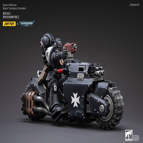 Warhammer 40k véhicule 1/18 Black Templars Outrider Bike 22 cm