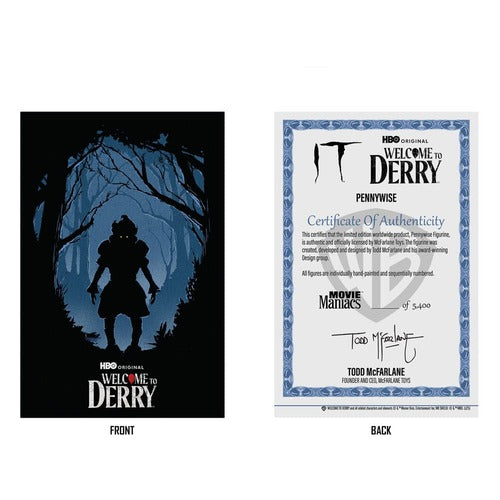 Welcome to Derry statuette PVC Movie Maniacs Pennywise (Flashback) (Gold Label) 16 cm