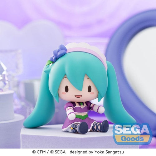 Character Vocal Series 01: Hatsune Miku figurine Fuwa Petit Chibi Hatsune Miku x Love and Berry Dress Up and Dance! Sparkly Purple 8 cm