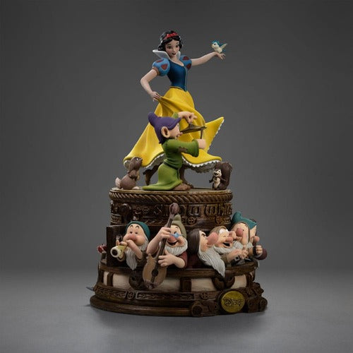Blanche-Neige et les Sept Nains statuette 1/10 Art Scale Snow White and Dopey Deluxe Edition 21 cm