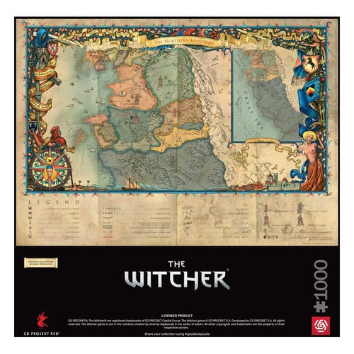 The Witcher 3 puzzle Gaming The Northern Kingdoms (1000 pièces)
