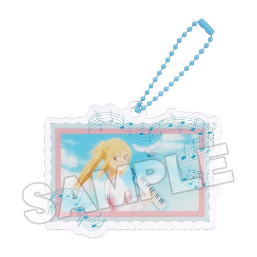 Your Lie in April Acrylic porte-clés Anime Scene D 8 cm