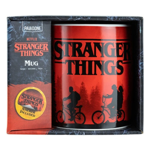 Stranger Things Tasse mit Aufkleber XL