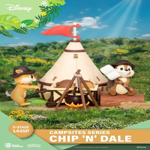 Disney diorama PVC D-Stage Campsite Series Chip & Dale Special Edition 10 cm