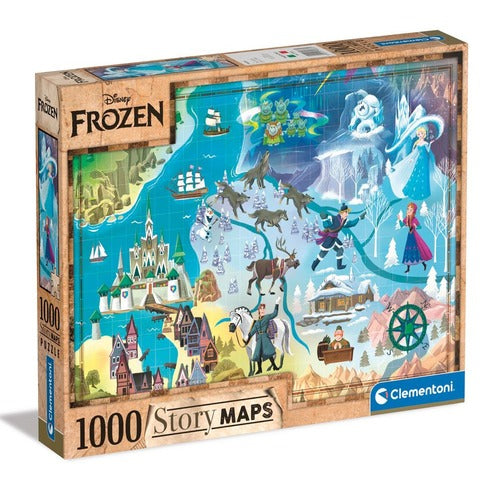 Disney Story Maps puzzle La Reine des neiges (1000 pièces)