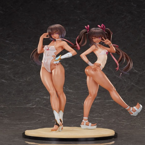 Taimanin RPG 2-Set PVC Statue 1/6 Adult Yukikaze and Young Yukikaze Swimsuits Ver. 28 cm