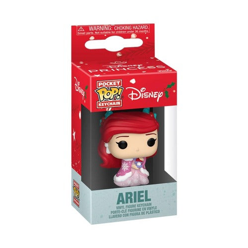 Disney Princess présentoir porte-clés Pocket POP! Holiday Ariel 4 cm (12)