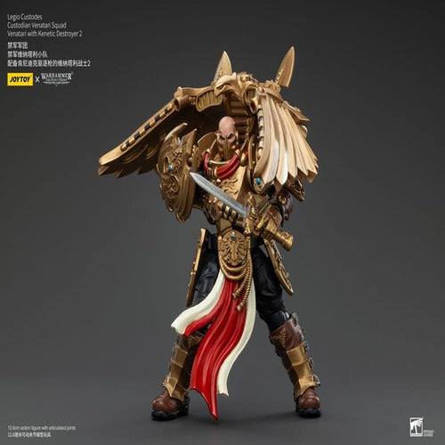 Warhammer The Horus Heresy figurine 1/18 Legio Custodes Custodian Venatari Squad Venatari with Kenetic Destroyer 2 13 cm