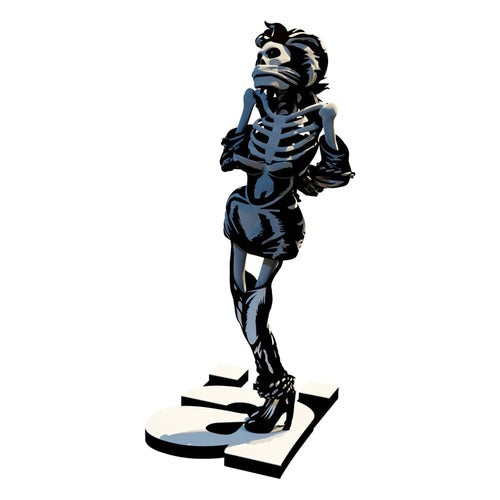 Die Ärzte statuette 1/10 Gwendoline Skelett 17 cm
