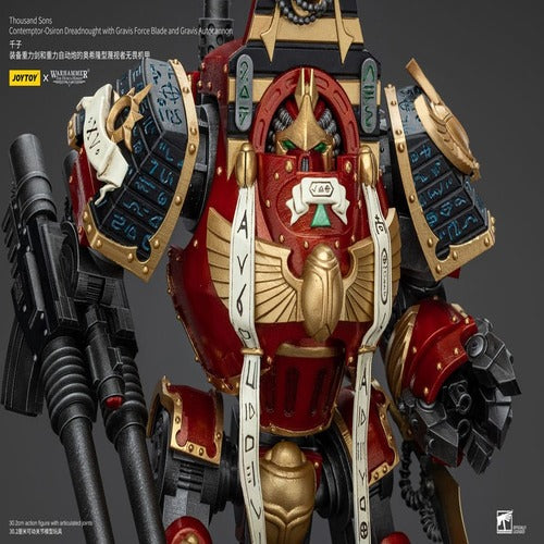 Warhammer The Horus Heresy figurine 1/18 Thousand Sons Contemptor-Osiron Dreadnought with Gravis Force Blade And Gravis Autocannon 30 cm