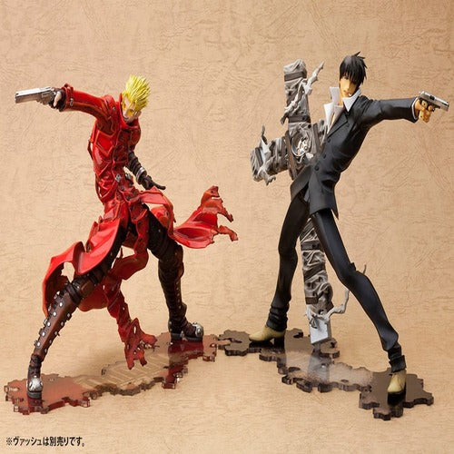 Trigun Badlands Rumble statuette PVC ARTFX J 1/8 Nicholas D. Wolfwood Renewal Package Version 20 cm