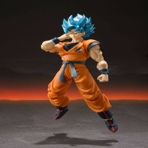 Dragon Ball Super Broly figurine S.H. Figuarts Super Saiyan God Super Saiyan Goku Super 14 cm