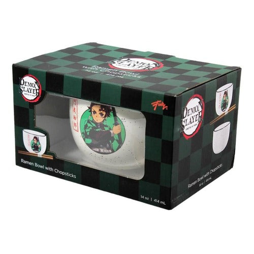 Demon Slayer bol à ramen avec baguettes Tanjiro 414 ml