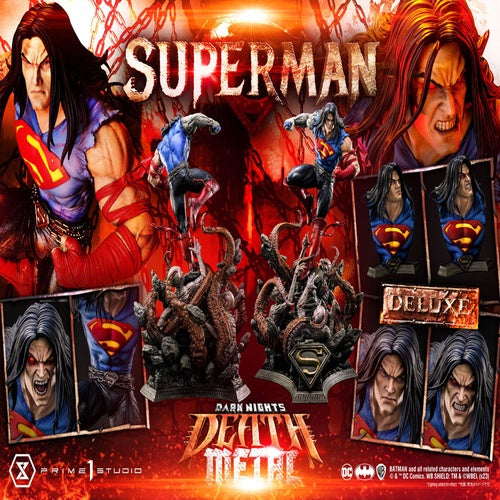 Dark Nights: Death Metal statuette 1/3 Death Metal Superman Deluxe Ver. 94 cm