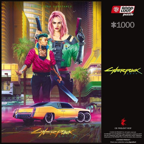 Cyberpunk 2077 Puzzle Kitsch Style (1000 pièces)