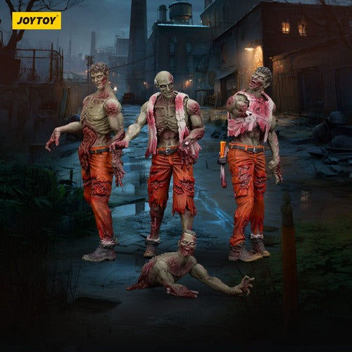 Zombie pack 4 figurines Dark Source Mechanic Team 8 cm