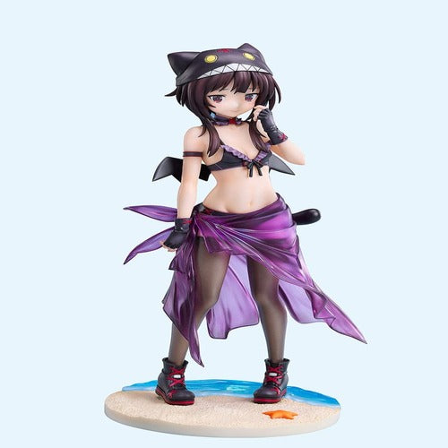 KonoSuba: An Explosion on This Wonderful World! statuette 1/7 Megumin Chomusuke Swimsuit Ver. 22 cm