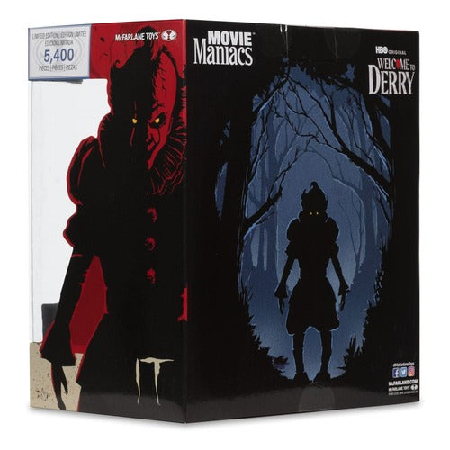 Welcome to Derry statuette PVC Movie Maniacs Pennywise (Flashback) (Gold Label) 16 cm